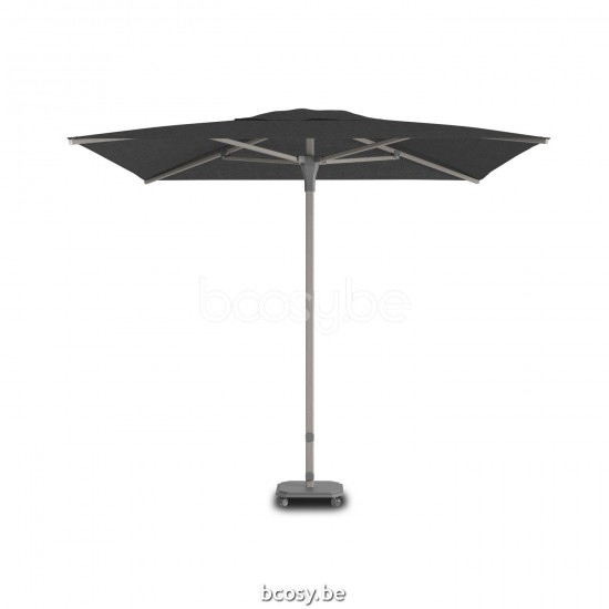 Jardinico CARACTERE JCP102 230x230 Square Central Pole Centerpost Parasol Umbrella 2,3x2,3 Pole Mast Post Cappuccino Structured Powder Coated Aluminium| Canopy-fabrics Onyx Sunbrella Plus Marine cat3.