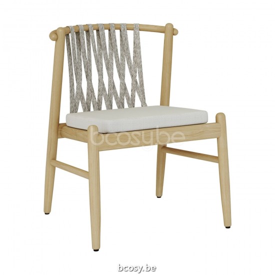 Jardinico NOA chaise de jardin teck - cordon artichaut Truffle.