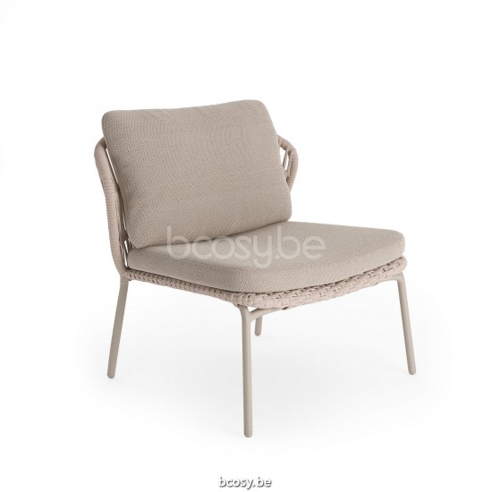 Jati Kebon Lima Deep Seating Chair Alu Sand Mat Line Weaving Linnen.