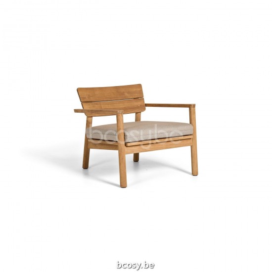 Jati Kebon Lynn Teak Sofa 1Seat Teak Natural Smooth.