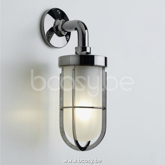 Tekna Nautic Docklight Wall-polished chrome plated brass-frosted glass.