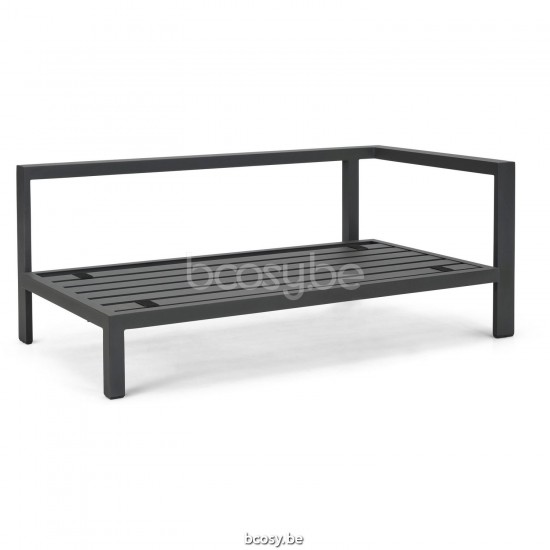 Diphano Cubic Modular double siège coin gauche ensemble de coussins en option Cadre Aluminium Lava.