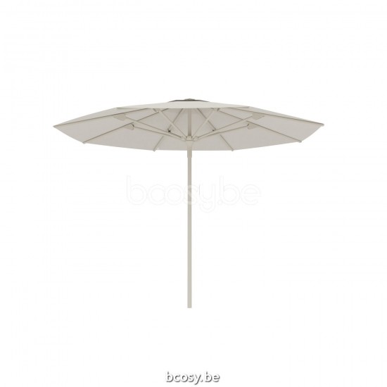 Jardinico AMALFI 300XR Parasol Ombrelle Droit À Mât Central Rond Mât Aluminium Thermolaqué En Lin| Toile-tissu Natural Classic-Acryl solids.