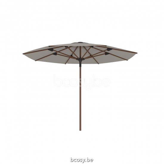 Jardinico AMALFI 300XR Parasol Ombrelle Droit À Mât Central Rond Mât Aluminium Structuré Thermolaqué Aspect Bois Teck| Toile-tissu Cloud Sunbrella.