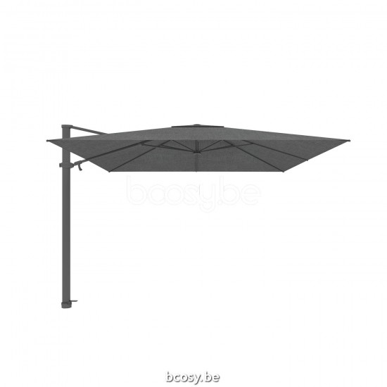Jardinico ANTEGO 300x300 Parasol Ombrelle À Mât Libre Parasol Décentré Suspendu Deporté Pendant Flottant Carré 3x3 Mât Aluminium Thermolaqué En Anthracite| Toile-tissu Steel Sunbrella.