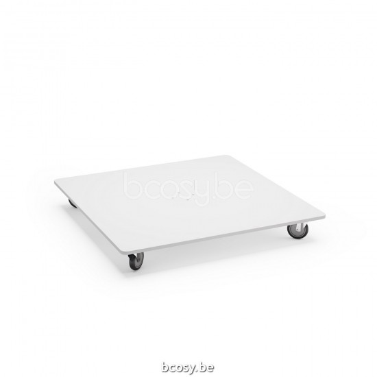 Jardinico ANTEGO Pied De Parasol Carré 125 Kg White Steel.