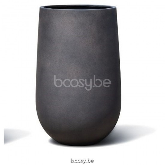 Jardinico CURVO Round Flower And Plant Pot ø55x90H High Caffé.