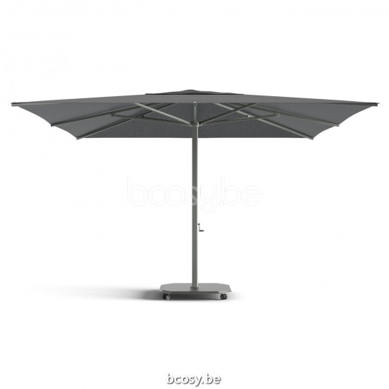 Jardinico CARACTERE JCP201 400x400 Square Central Pole Centerpost Parasol Umbrella 4x4 Pole Mast Post Charcoal Powder Coated Aluminium| Canopy-fabrics Onyx Sunbrella Plus Marine.