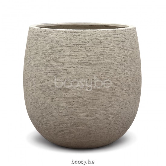 Jardinico TERRA Runder Pflanzentopf Und Blumentopf Für Draußen Ø55x55H Grote Ballon Sabbia.