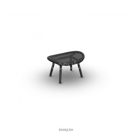 Jati Kebon Skate Alu Footrest Alu Charcoal Mat Rope Charcoal Black Open Weaving.