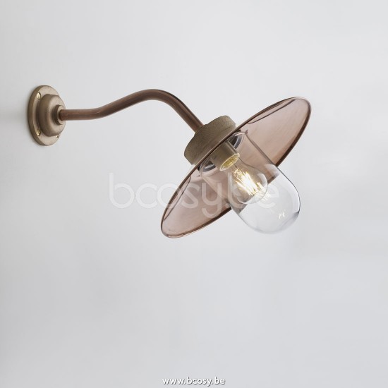 Tekna Nautic Quay Light 45°-copper-clear glass.