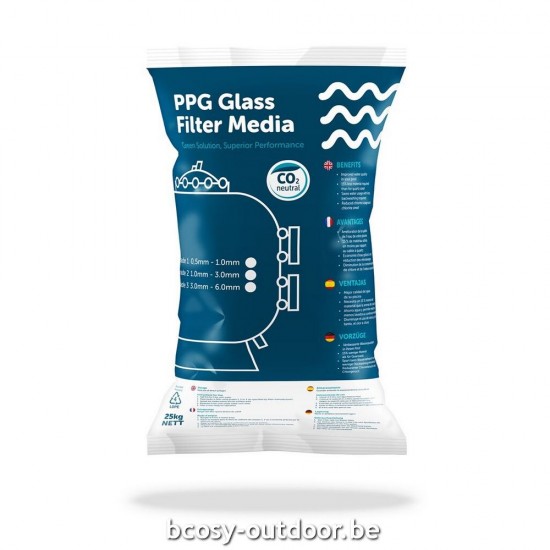 PPG PGFM graad 1 filtermedium PPG 3035030001-25KG.