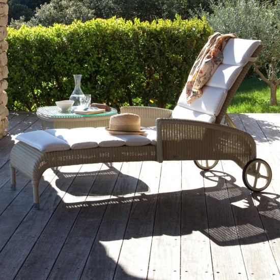Vincent Sheppard Dovile lits de jardin bain de soleil Fauteuils de relaxation chaises longues Lloyd Loom Pailleté.