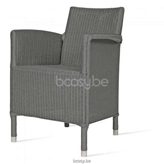 Vincent Sheppard Dovile fauteuils de jardin avec accoudoirs Lloyd Loom Gris Quartz.