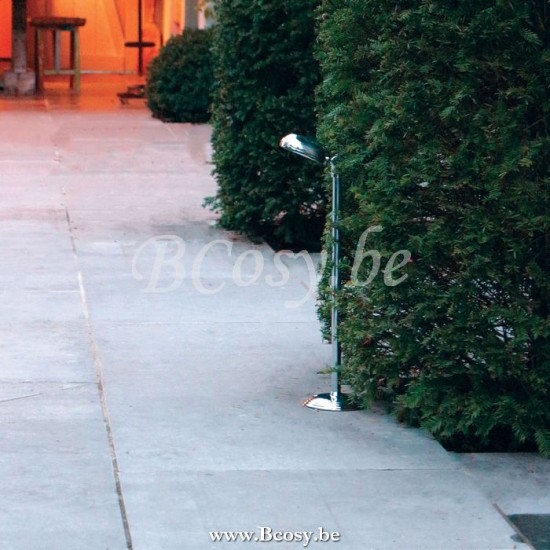 Authentage CHA201B51 CHARMOND Tuinpaal lampverlichting Chrome Authentage Outdoor Oprit Buitenverlichting Paallampen Tuinpalen Buitenverlichting.