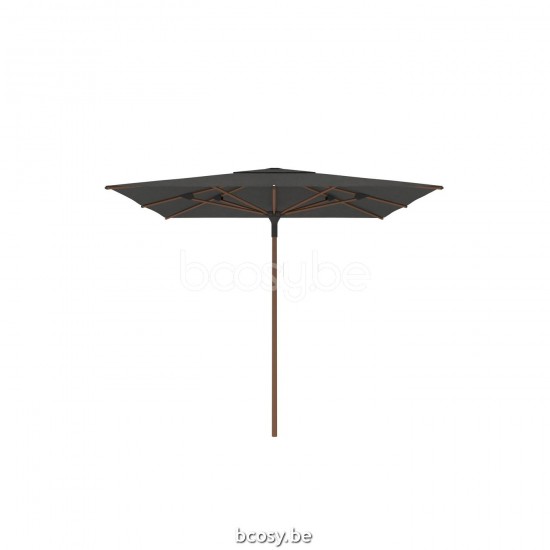  Jardinico AMALFI 250x250 Quadratischer Ampelschirm Mittelstocksonnenschirm Mittelstockschirm Teleskopschirm 2,5x2,5 Sonnenschirmmast Strukturiertes Aluminium Pulverbeschichtetes Teakholz-aussehend| S.