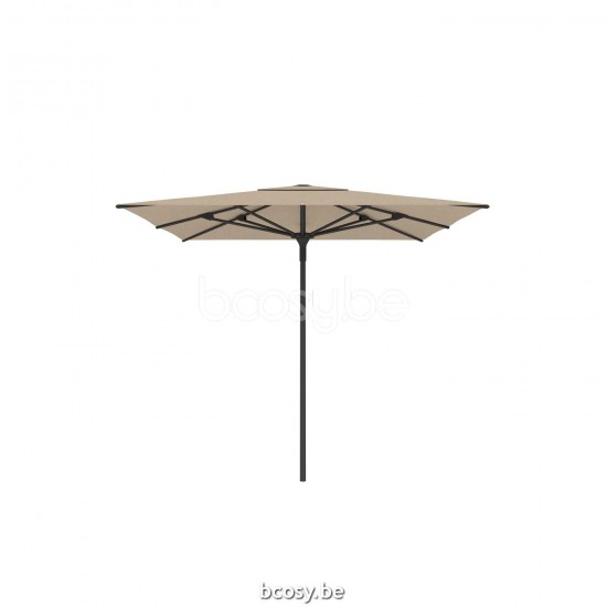  Jardinico AMALFI 250x250 Quadratischer Ampelschirm Mittelstocksonnenschirm Mittelstockschirm Teleskopschirm 2,5x2,5 Sonnenschirmmast Schwarz Matt Pulverbeschichtetes Aluminium| Sonnenschirmbespannung.