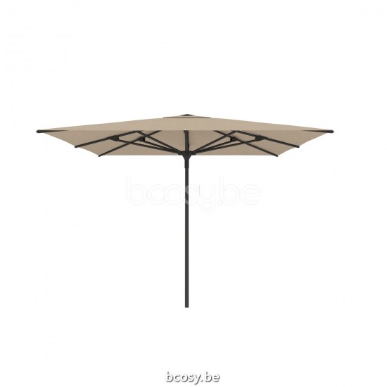  Jardinico AMALFI 300x300 Quadratischer Ampelschirm Mittelstocksonnenschirm Mittelstockschirm Teleskopschirm 3x3 Sonnenschirmmast Schwarz Matt Pulverbeschichtetes Aluminium| Sonnenschirmbespannung-bez.