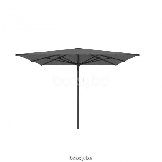  Jardinico AMALFI 300x300 Quadratischer Ampelschirm Mittelstocksonnenschirm Mittelstockschirm Teleskopschirm 3x3 Sonnenschirmmast Schwarz Matt Pulverbeschichtetes Aluminium| Sonnenschirmbespannung-bez.