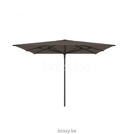  Jardinico AMALFI 300x300 Quadratischer Ampelschirm Mittelstocksonnenschirm Mittelstockschirm Teleskopschirm 3x3 Sonnenschirmmast Schwarz Matt Pulverbeschichtetes Aluminium| Sonnenschirmbespannung-bez.