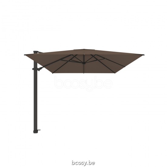  Jardinico ANTEGO 200x300 Rechteckiger Freiarmsonnenschirm Freiarmschirm 2x3 Sonnenschirmmast Schwarz Matt Pulverbeschichtetes Aluminium| Sonnenschirmbespannung-bezug-tuch-stoff Taupe Classic-Acryl so.