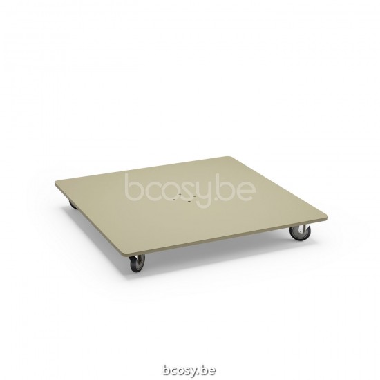  Jardinico ANTEGO Quadratischer Parasolfuss Sonnenschirmfuß 125 Kg Linen steel.