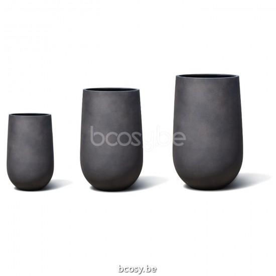 Garten.ag Brandstores Jardinico24 CURVO Pflanzentopf Und Blumentopf Für Draußen--ø32x60H+ø45x80H+ø55x90H-SET1-P30.