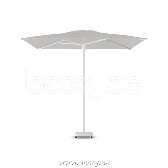 Jardinico JCP102 230x230 Vierkante Middenstam Parasol 2,3x2,3 Mast Wit Doek Mooncrest Sunbrella Plus Marine UFJCP.102 CARACTERE.