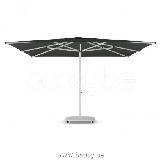Jardinico JCP201 400x400 Vierkante Middenstam Parasol 4x4 Mast Wit Doek Pitch Sunbrella Plus Marine UFJCP.201 CARACTERE.