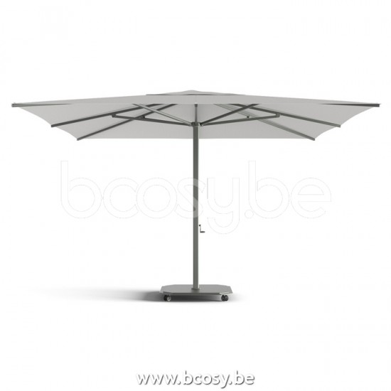 Jardinico JCP201 400x400 Vierkante Middenstam Parasol 4x4 Mast Antraciet-charcoal Doek Mooncrest Sunbrella Plus Marine UFJCP.201 CARACTERE.