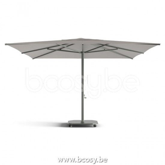 Jardinico JCP201 400x400 Vierkante Middenstam Parasol 4x4 Mast Antraciet-charcoal Doek Umber Sunbrella Plus Marine UFJCP.201 CARACTERE.