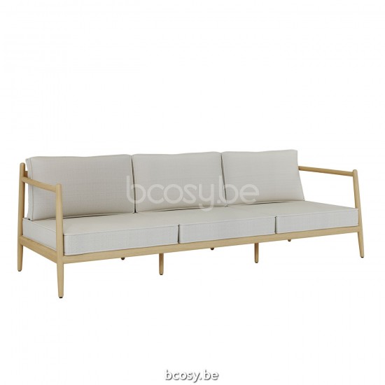 Jardinico NOA Lounge Sofa teak - artichoke strap Truffle.