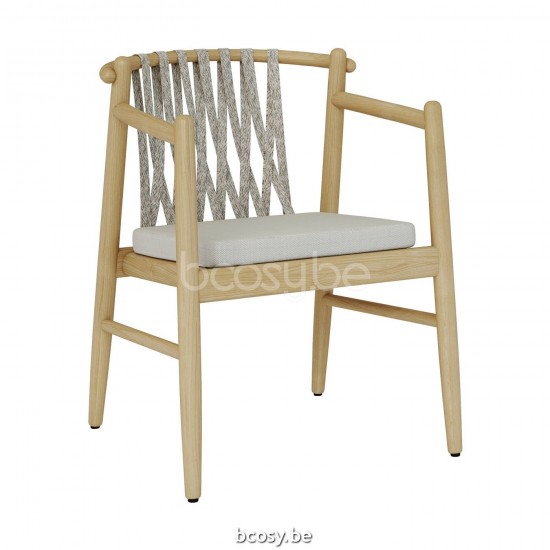 Jardinico NOA Fauteuil teck - cordon artichaut Truffle.