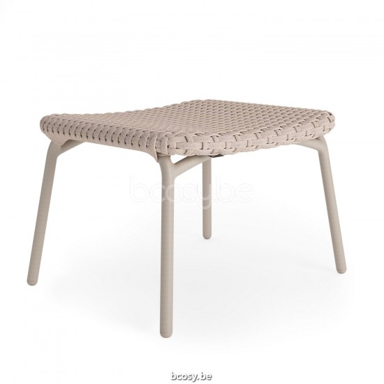 Jati Kebon Lima Footrest Alu Sand Mat Full Weaving Linnen.