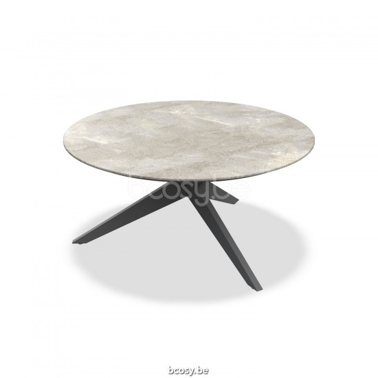 Jati Kebon Yate Table de jardin Aluminium anthracite mat Dessus de table Céramique Palladium grey 12mm.