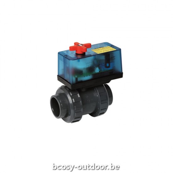 Praher Elektrische 2-weg klep S6 D63 PVC 230V-ECO.