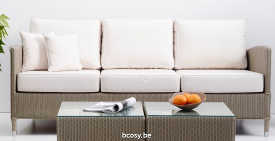 Vincent Sheppard Dovile Loungesofa 3s Nacré Lloyd Loom.