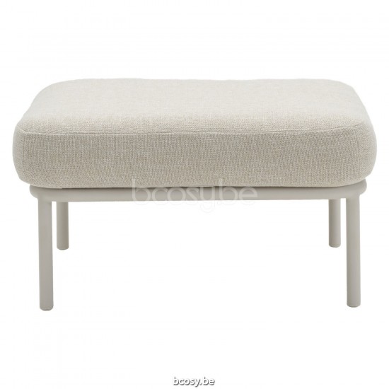 Vincent Sheppard Kodo Ottoman modulaire cadre en Aluminium Blanc dune Corde Blanc dune Polypropylène.