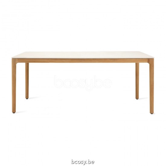 Vincent Sheppard Vincent Sheppard Elko Garden Dining Table 240X100 Untreated Teak frame Portland Ceramic top.