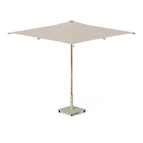 Vincent Sheppard Florence Parasols droits à mât central en bois cadre en Bois Eucalyptus 250x250 Sunbrella Solids cat B sur d