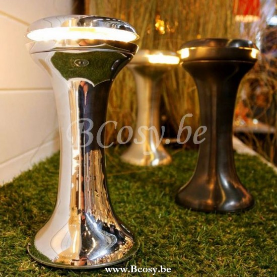 Authentage GAL1036PI Authentage GALED Bollard Post light Br. nickel Authentage Outdoor Garden Lampposts Lichting.