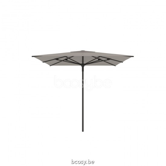Jardinico AMALFI 250x250 Vierkante Middenstam Parasol 2,5x2,5 Mast Zwart Doek Cloud Sunbrella.