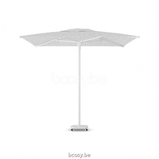 Jardinico CARACTERE JCP102 230x230 Square Central Pole Centerpost Parasol Umbrella 2,3x2,3 Pole Mast Post White Powder Coated Aluminium| Canopy-fabrics Ice Sunbrella Plus Marine.