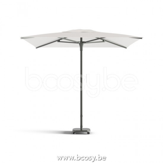 Jardinico JCP102 230x230 Parasol À Mât Central Mât Antracite Toile Pearl Sunbrella Plus Marine.