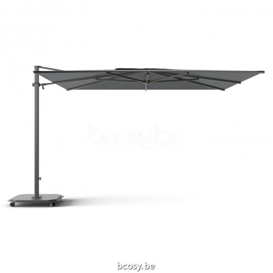Jardinico CARACTERE JCP401 370x370 Square Sidepost Cantilever Free Pole Mast Floating Parasol 3,7x3,7 Pole Mast Post Charcoal Powder Coated Aluminium| Canopy-fabrics Onyx Sunbrella Plus Marine.