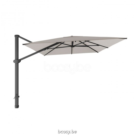 Jardinico LIMA 300x400 Rechthoekige Vrijhangende Parasol 3x4 Mast Antraciet-charcoal Doek Cloud Sunbrella.
