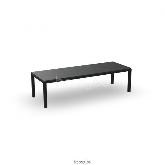 Jati Kebon Danli Dining Table Alu Black Mat Ceramic Graphite Grey 280X100.