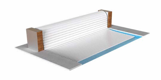 T&A TOP COMFORT ZWEMBADROLLUIK OPBOUWSYSTEEM ELECTRISCH OPROLSYSTEEM BOVENGRONDS