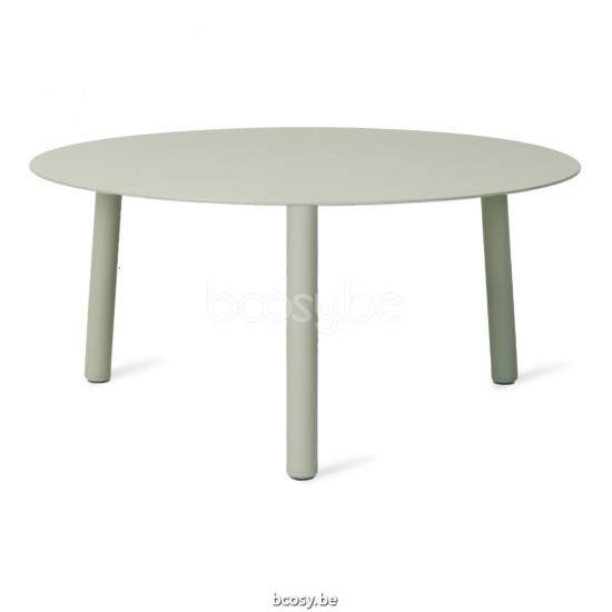 Vincent Sheppard Lilo Ronde Tuinsalontafel Dia 68 Sage Green Aluminium frame Sage Green Aluminium Tafelblad.