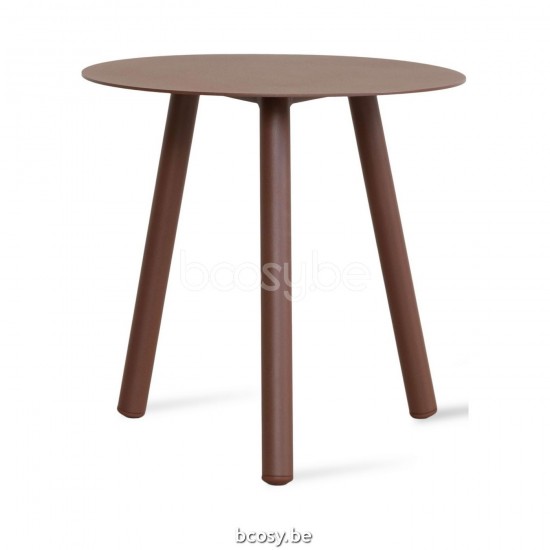 Vincent Sheppard Vincent Sheppard Lilo Round Garden Side Table Round Rust Aluminium frame Rust Aluminium top.